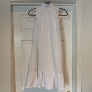White High Neck Calvin Klein Dress